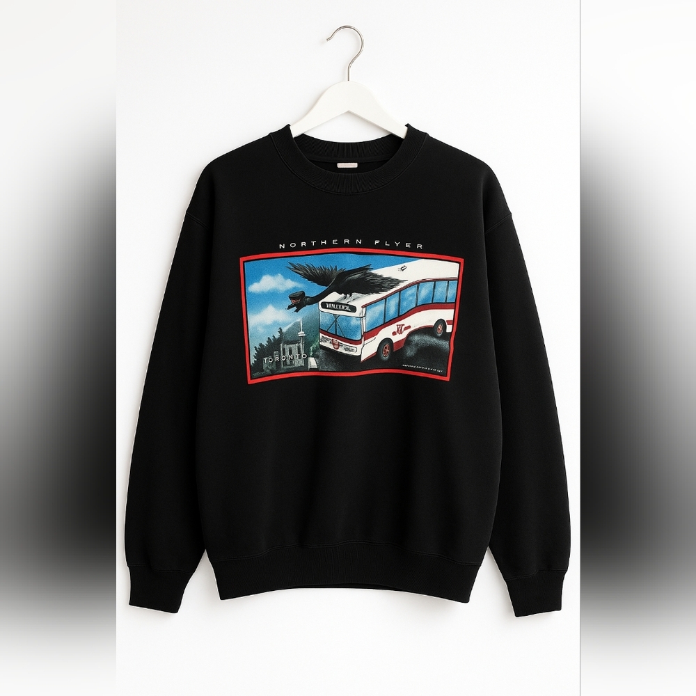🚇 Vintage TTC “Northern Flyer” Crewneck — Alstyle Heavyweight — XL